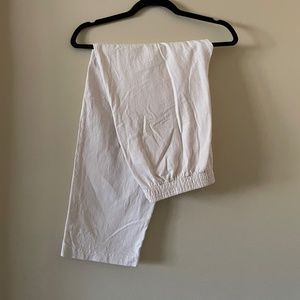 Los Angeles Apparel Heavy Jersey Garment Dye Casual Pants (Cream)